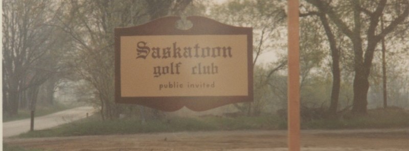 Grand Rapids Saskatoon Golf Club 1964 sign